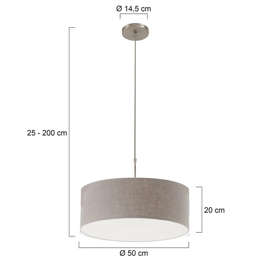 Stoffen hanglamp Stresa 50 Steinhauer 8712746118186