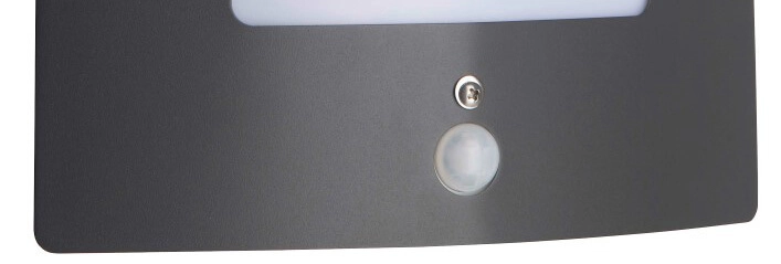 Antraciete buitenlamp Todd met sensor Brilliant 4004353121395