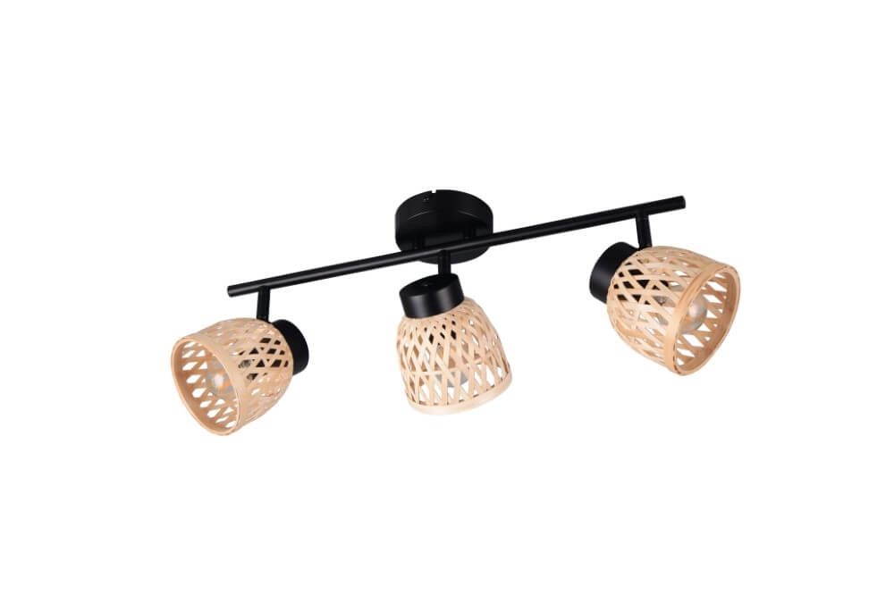 3-lichts plafondlamp Laurent met crème kapjes Trio 4017807637564