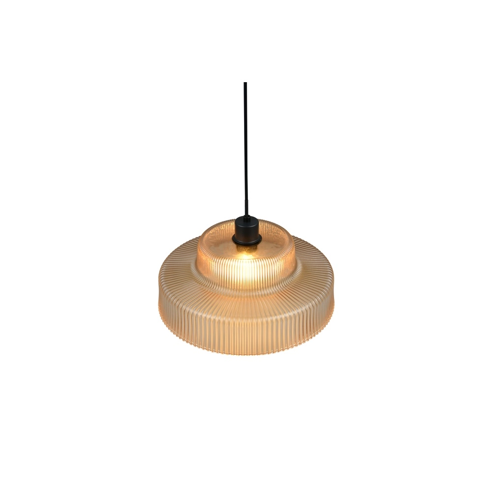 Klassieke hanglamp Abella amber glas Trio 4017807682021