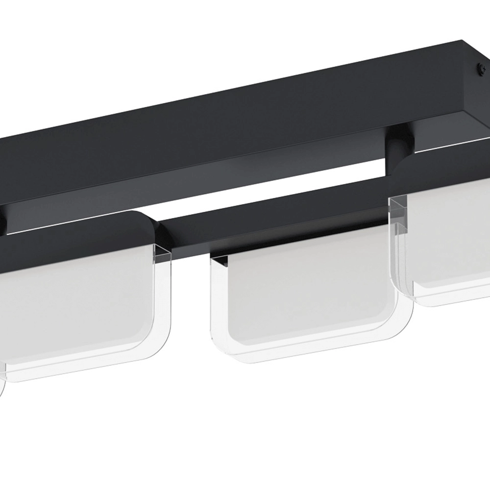 Zwarte plafondlamp Ervidel met led Eglo 9002759988753