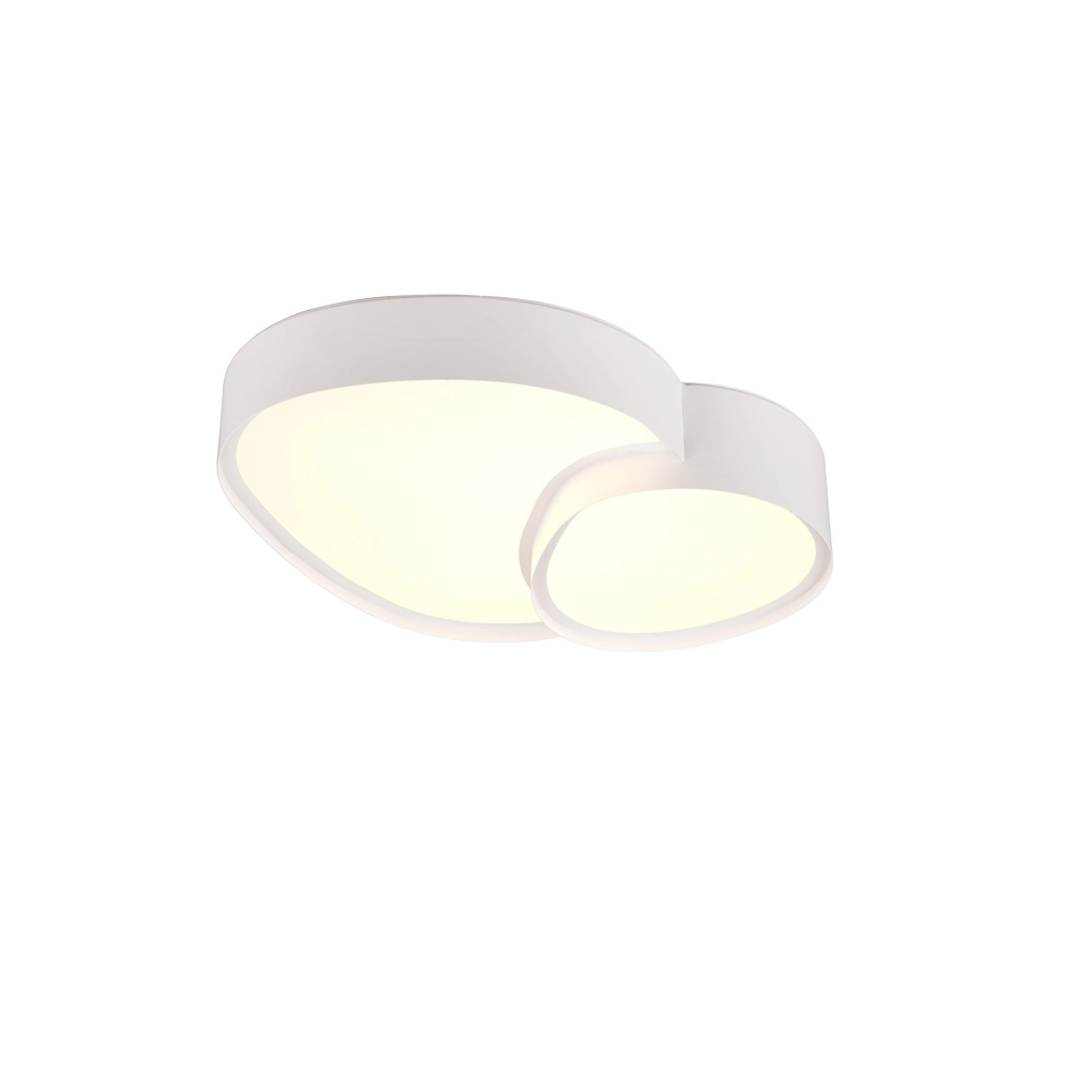 Organische plafonniere Rise 43,5cm wit