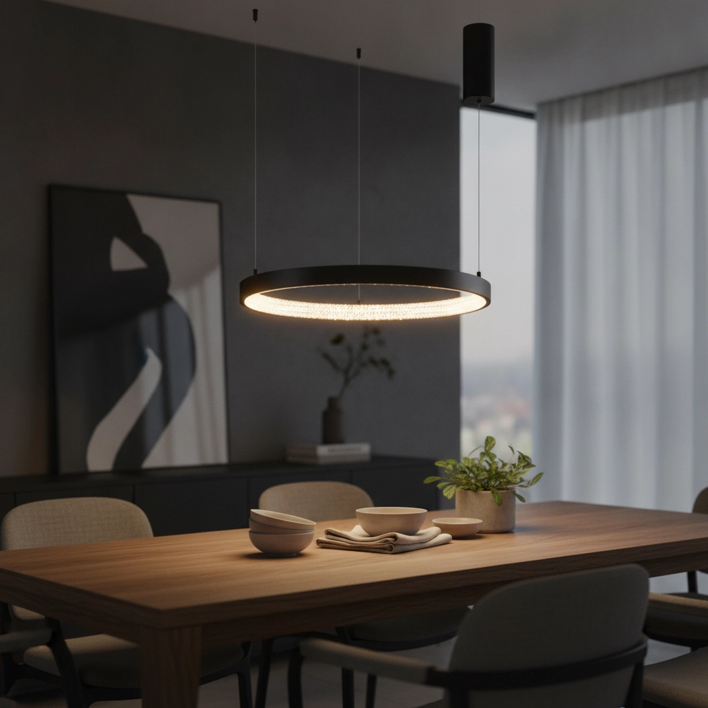Hanglamp Preston zwart Ø 60cm