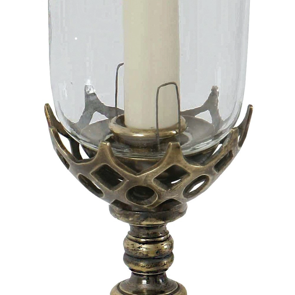 Messing kandelaar Gothic antiek koper (ANT) Limehouse