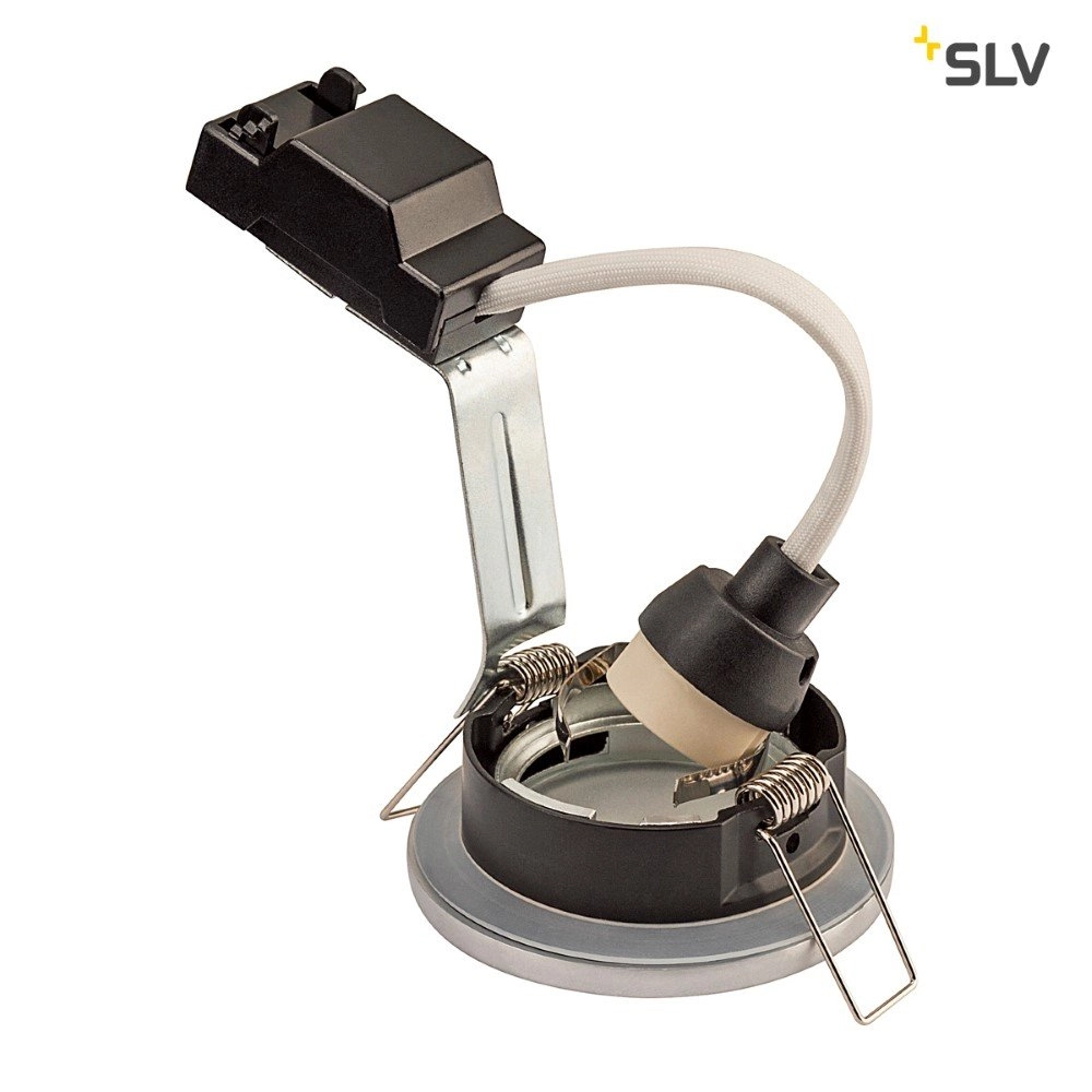 Inbouwspot Dolix Out GU10 Round voor buiten titaan SLV 4024163194853