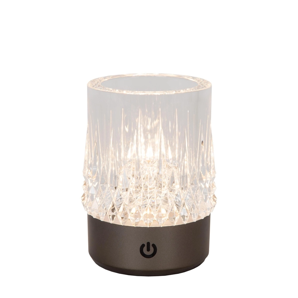 Oplaadbare tafellampjes Lily set van 3 chroom Lucide 5411212461087