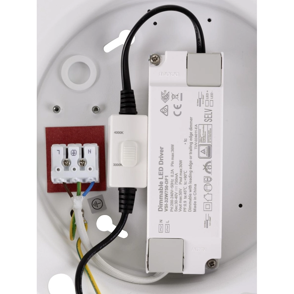 Plafonniere Panel Ø 60cm wit - 3000K/4000K SLV 4024163316026