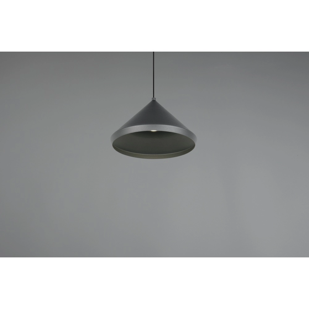 Moderne hanglamp Laguna Ø 18cm zwart Trio 4017807667608