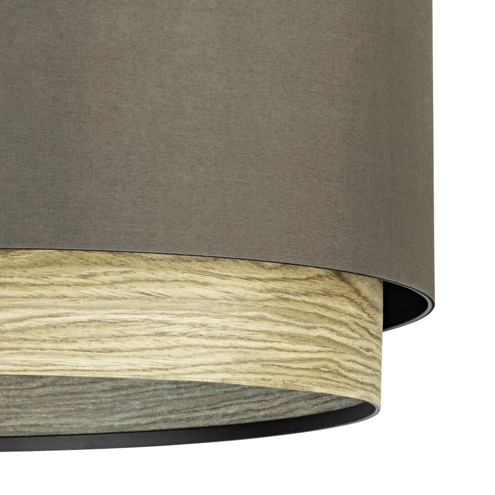 Plafondlamp Marchena cappucino met hout - Ø 48cm Stars of Light 9008606240050