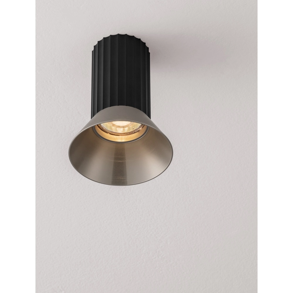 Plafondspot Luvia zwart met brons Lyora 5212017475503