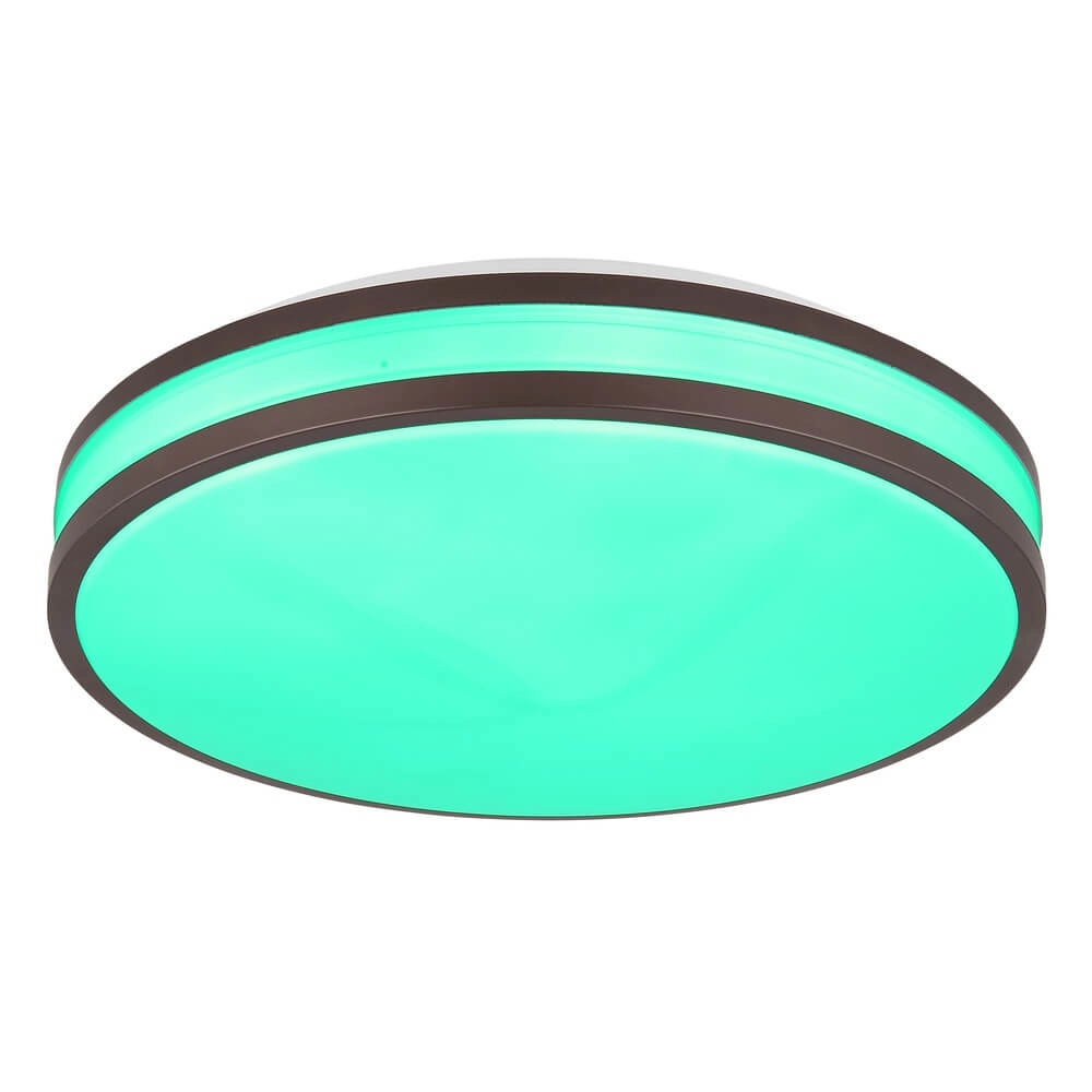 Plafonniere Betha bruin Ø 34cm Globo 9007371453825