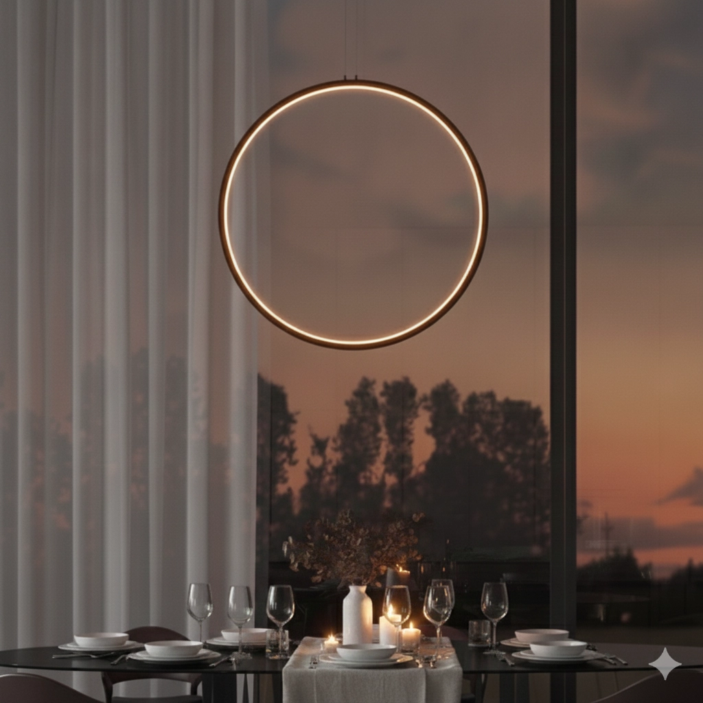 Ronde hanglamp Change Ø 60cm zwart