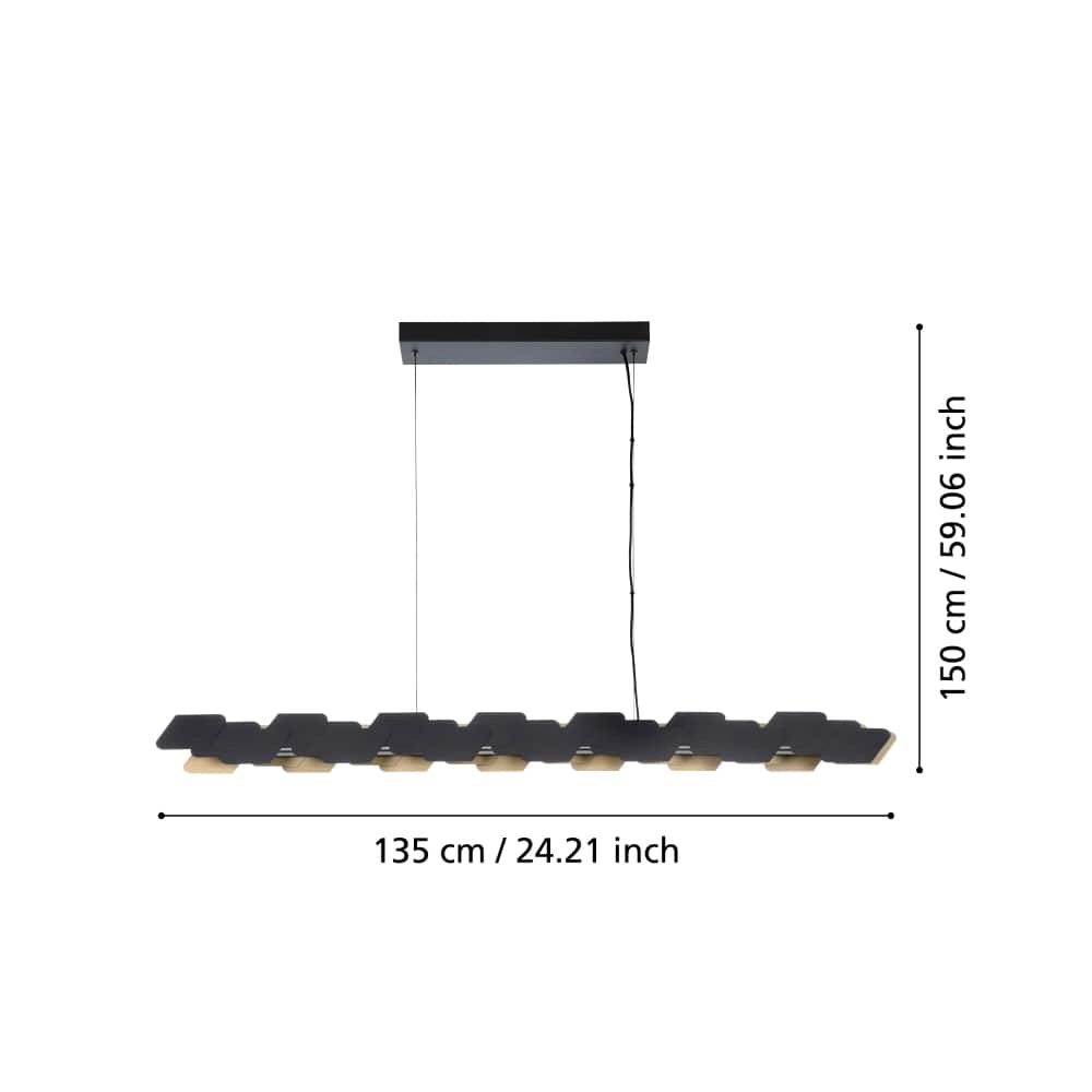 Kantoor hanglamp Altagracia 135cm Stars of Light 9008606220991