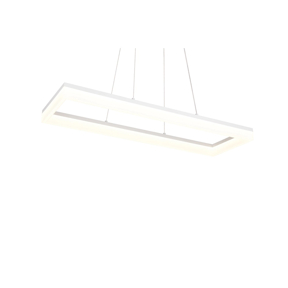 Strakke hanglamp Camino wit Trio 4017807655780