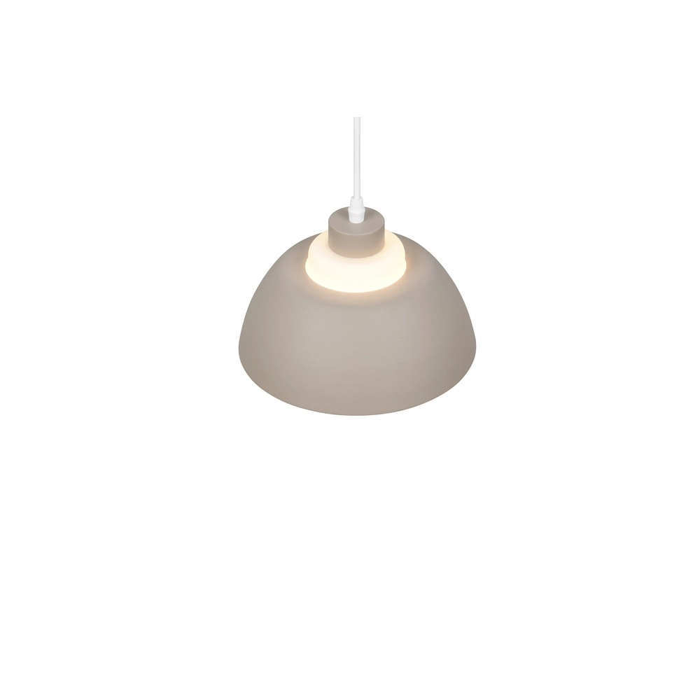 Design hanglamp Tilos zand bruin Ø 23cm Trio 4017807690088