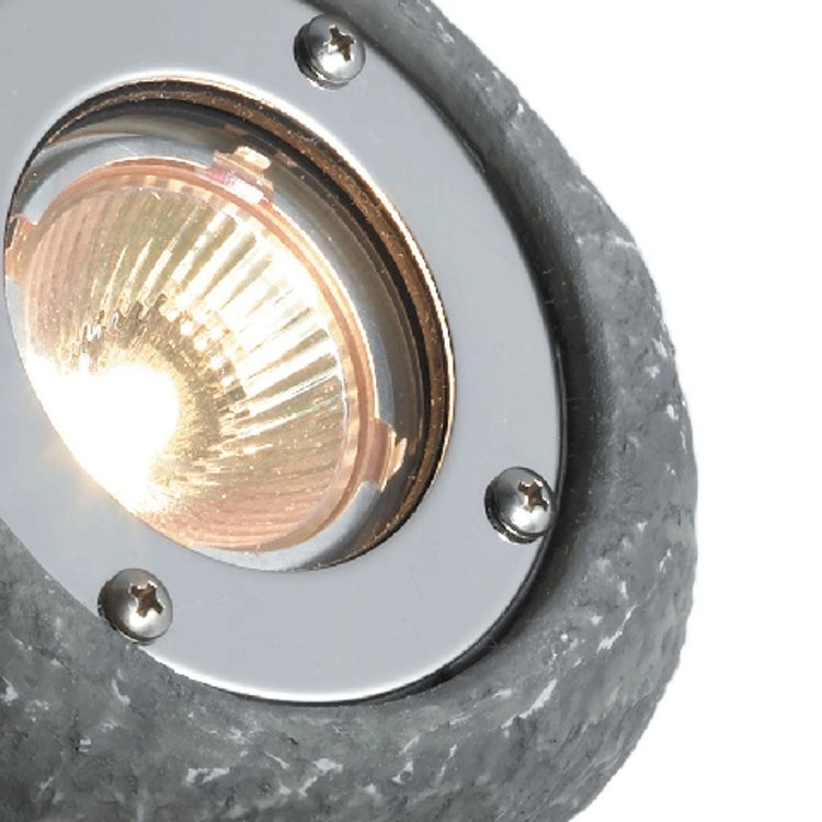 Led tuinspot Lapis 12V 3w - 3000K keivorm steengrijs GardenLights 5907800855999