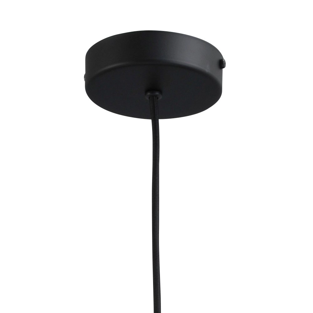 Zwarte hanglamp Diamond 18cm met helder glas Masterlight 8718121259161