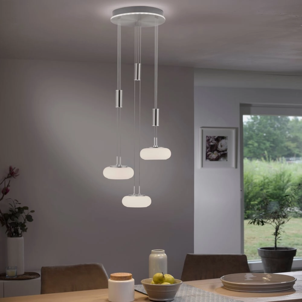 3-lichts hanglamp Q-Etienne metaal rond Paul Neuhaus 4012248350447