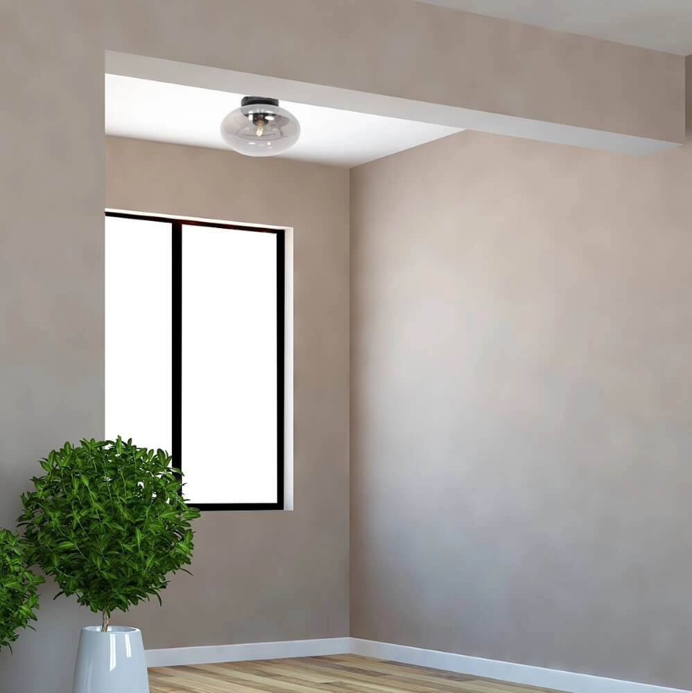 Glazen plafondlamp Reflexion ovaal Ø 25cm Steinhauer 8712746161328