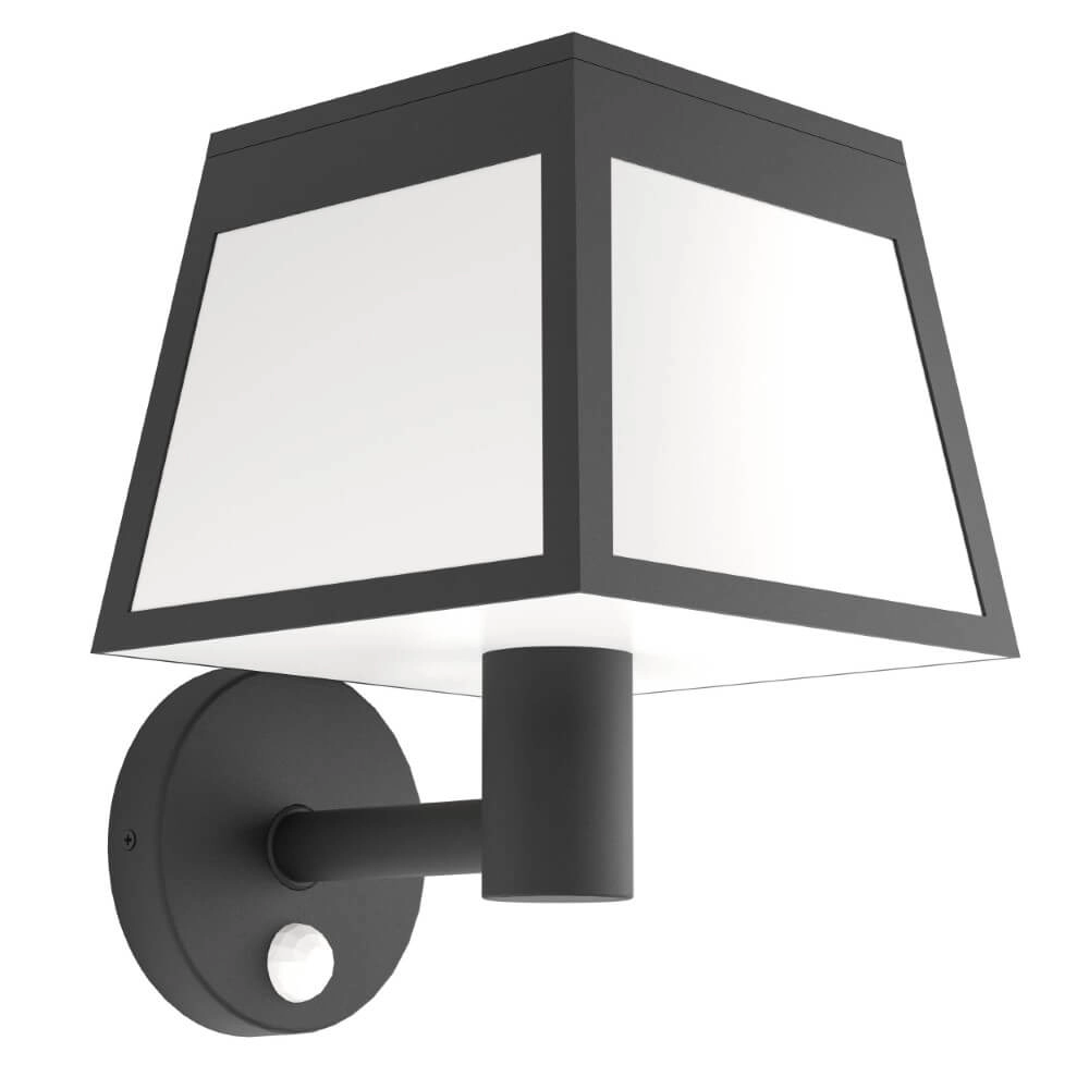 Solar wandlamp Altilia zwart met wit
