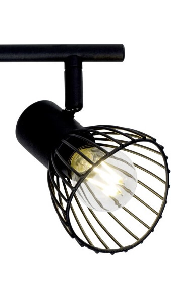 Zwarte plafondlamp Elhi 2-lichts Brilliant 4004353306556