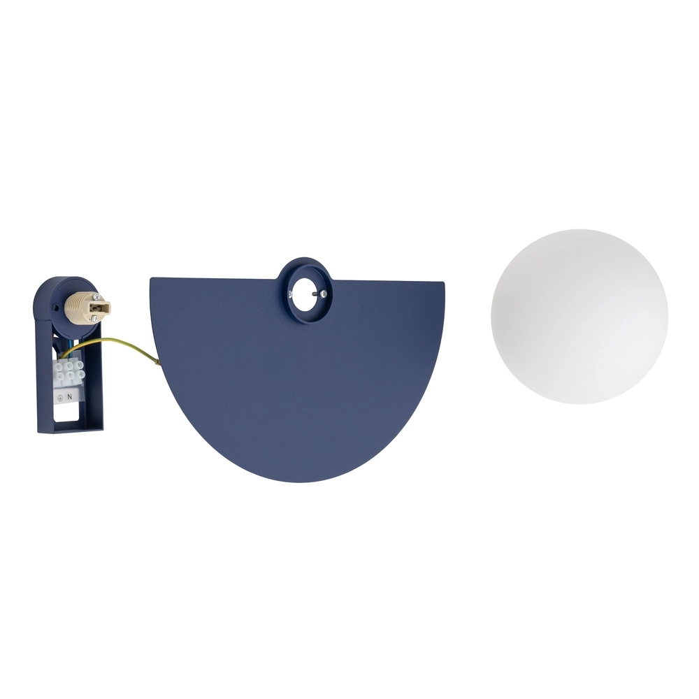 Wandlamp half Saturn marine blauw Lyora 5903139126014