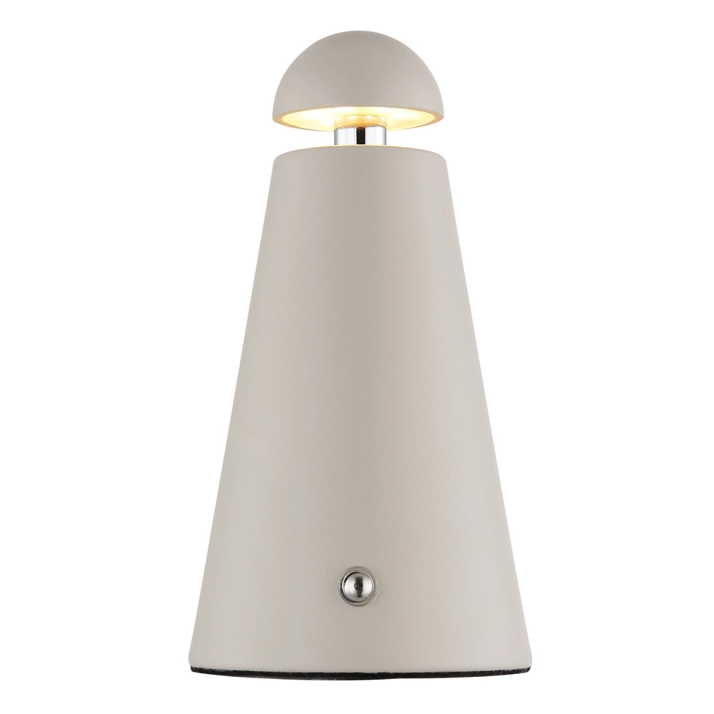Moderne tafellamp Liva zand bruin oplaadbaar Globo 9007371566914