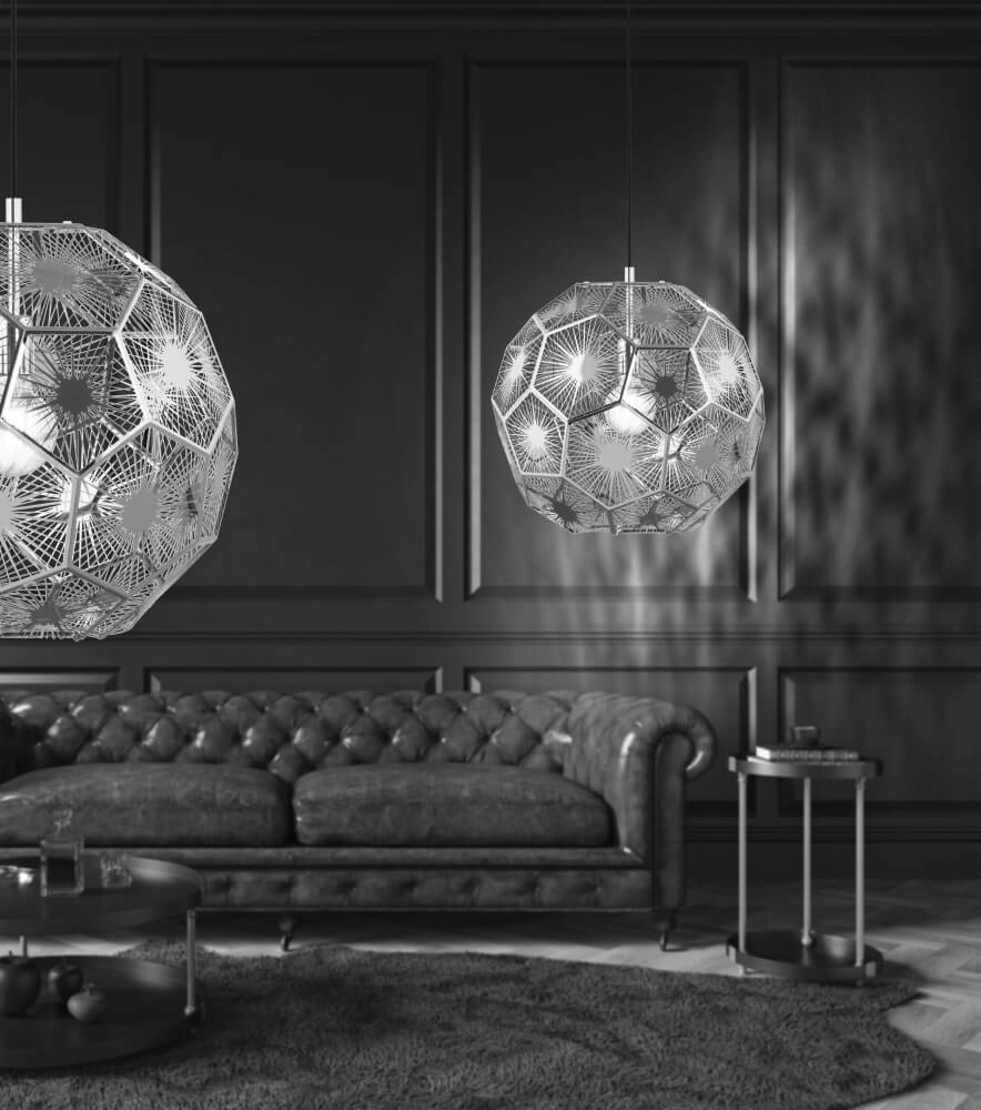 Gouden design hanglamp Skoura Ø 50cm Stars of Light 9002759397562