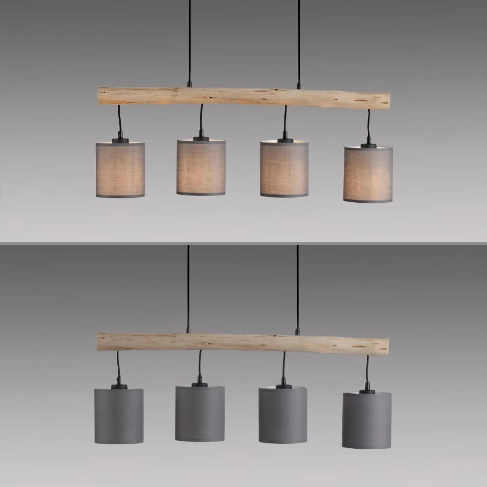 Landelijke hanglamp Green Tribu taupe Just Light 4043689995171