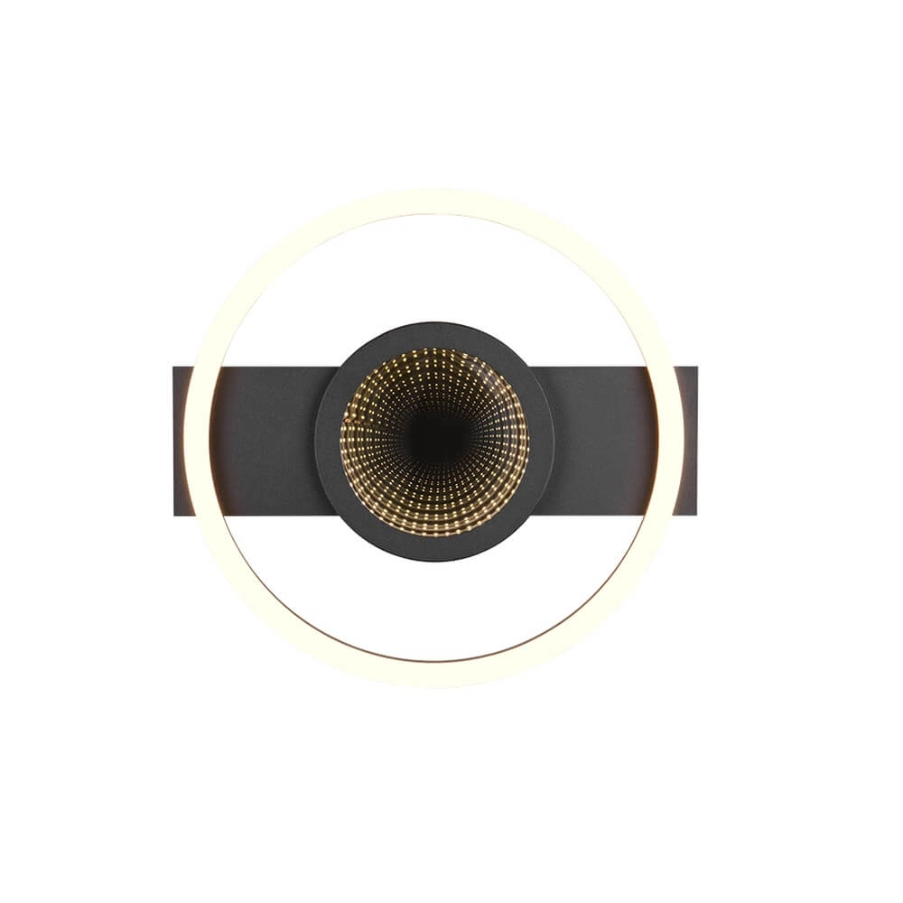Design plafondlamp Wheeler zwart rond Trio 4017807640564