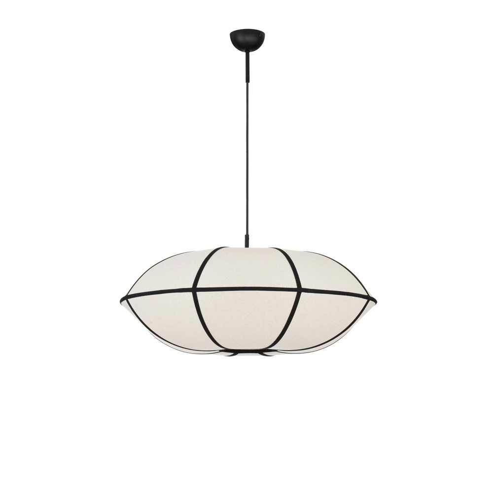 Hanglamp Brera zwart met wit Ø 70cm Lyora 5212017493576