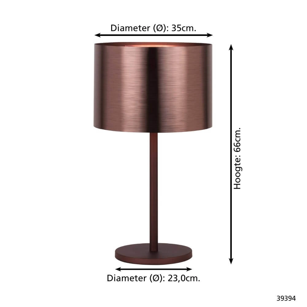 Roodkoperen tafellamp Saganto 1 Stars of Light 9002759393946