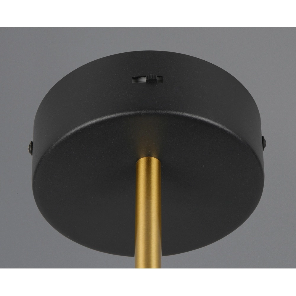 Moderne wandlamp Keaton zwart met goud Trio 4017807655742