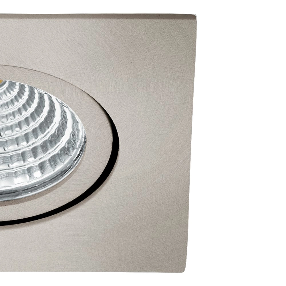 Richtbare led spot Saliceto vierkant - 6w - 2700K nikkel mat Eglo 9002759983048