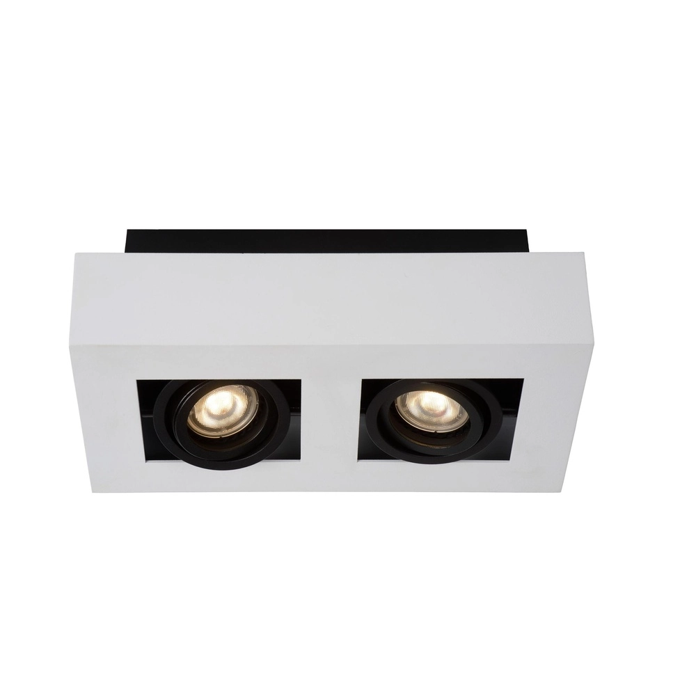 Plafondspot Xirax 2 x 5W wit Lucide 5411212092311