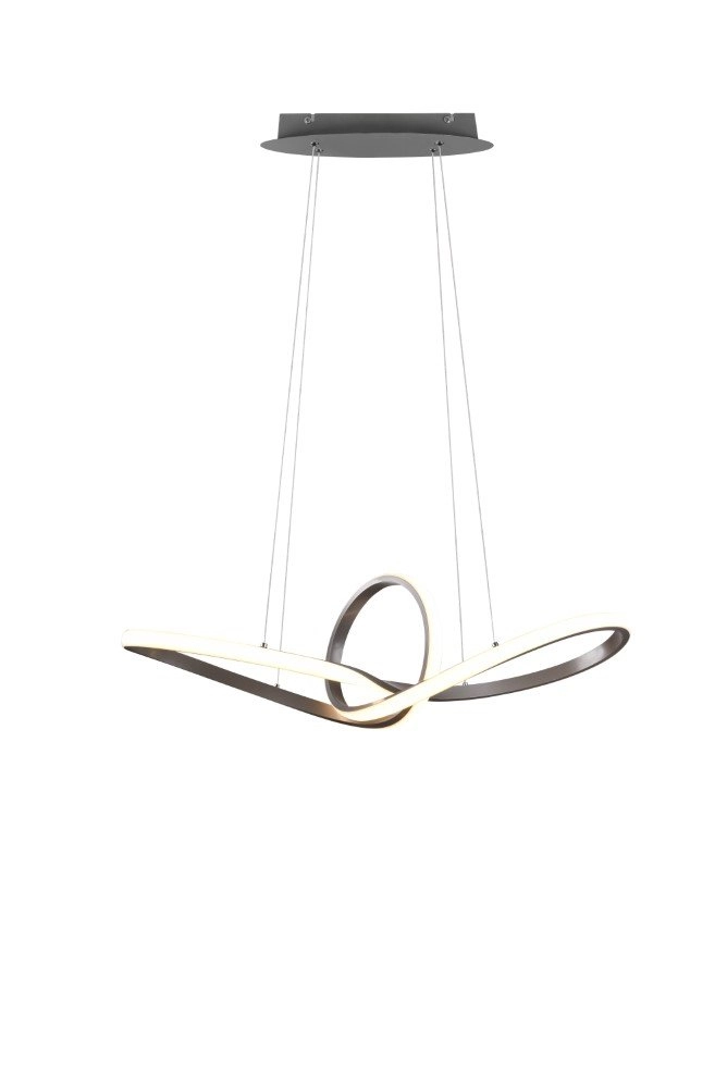 Design hanglamp Sansa grijs Trio 4017807488692