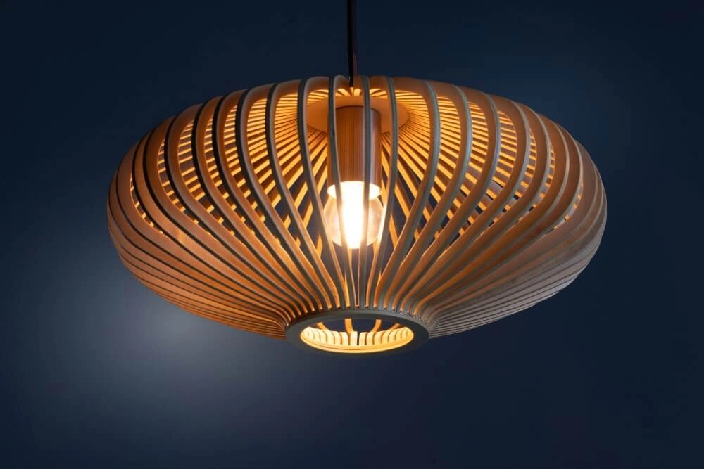 Houten plafondlamp Tess Ø 30cm ETH 8720195305385