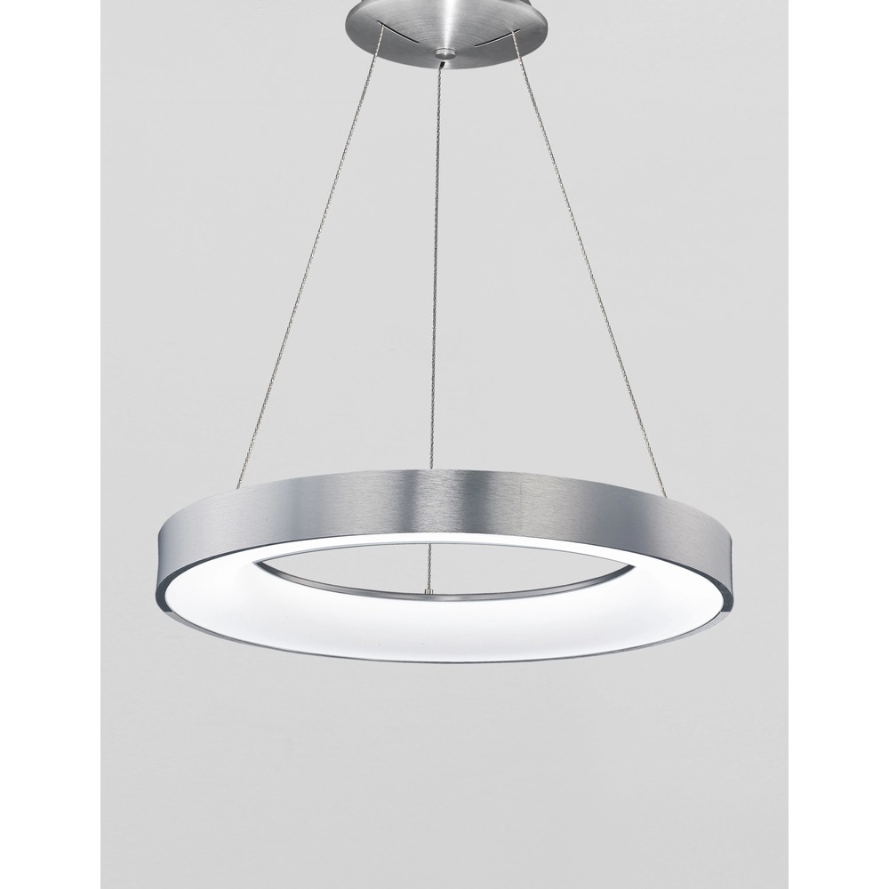 Hanglamp Rando Thin zilvergrijs Ø 60cm