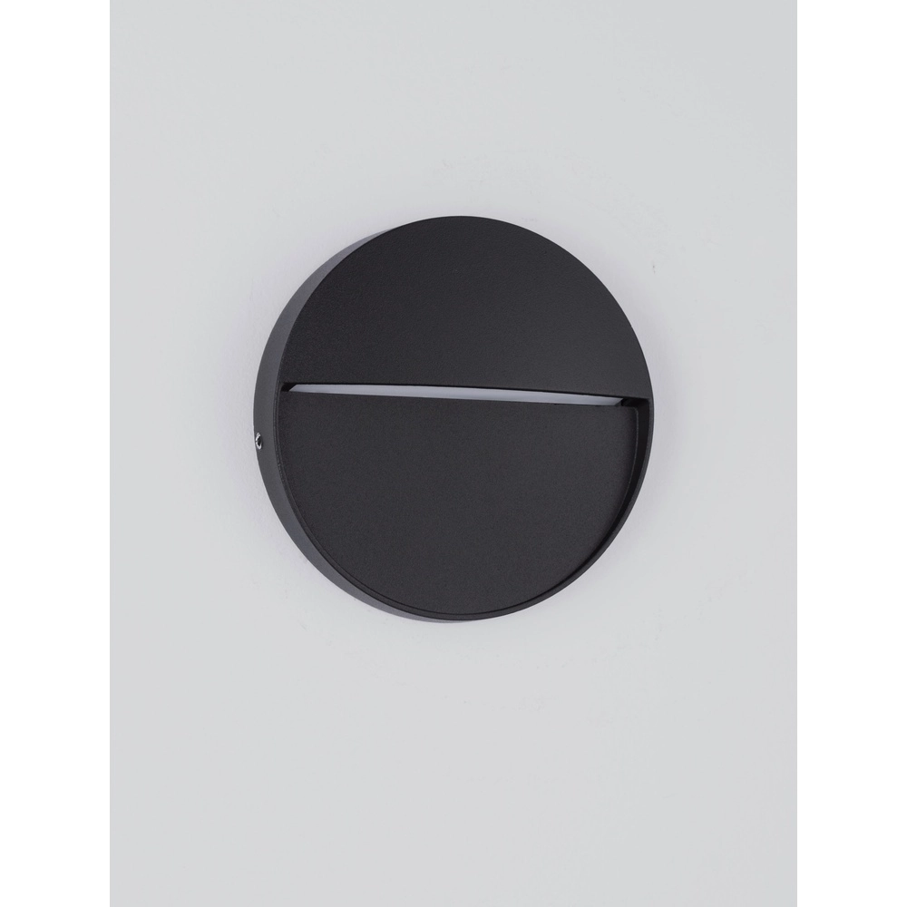 Ronde wandlamp Toby design zwart Lyora 5212017453594