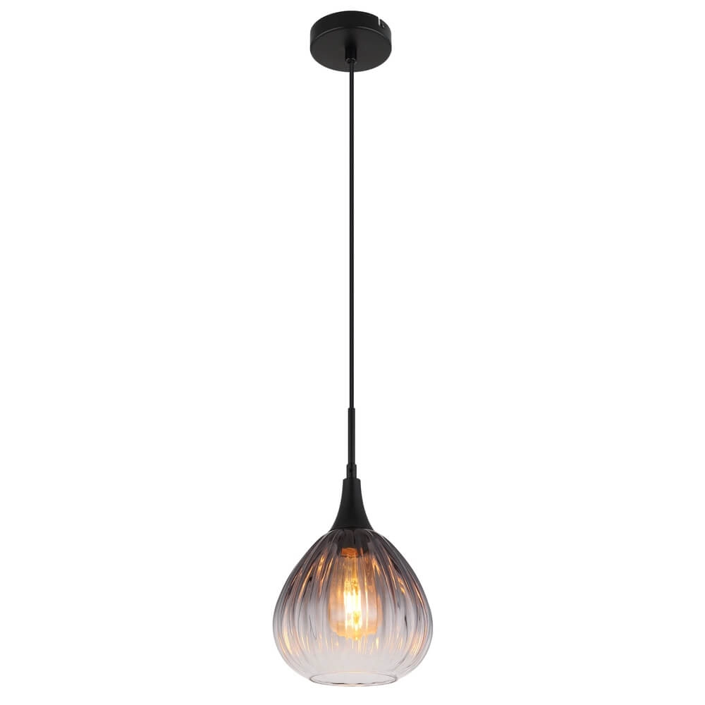 Zwarte hanglamp Olsen Ø 20cm