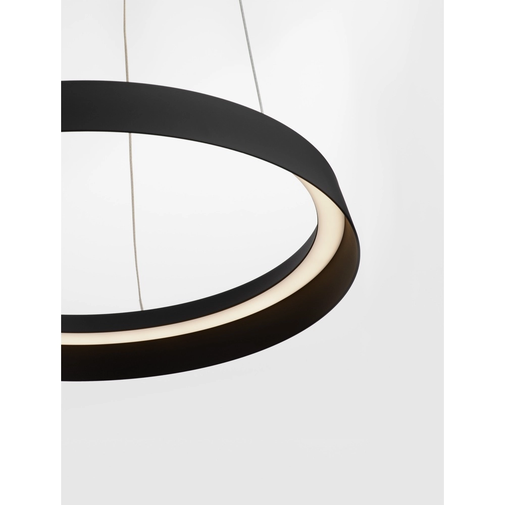 Design hanglamp Ormi Ø 45cm zwart Lyora 5212017448804