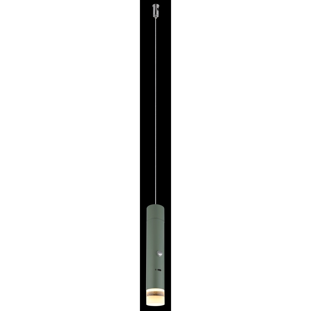 Strakke hanglamp Pelo groen Globo 9007371569359