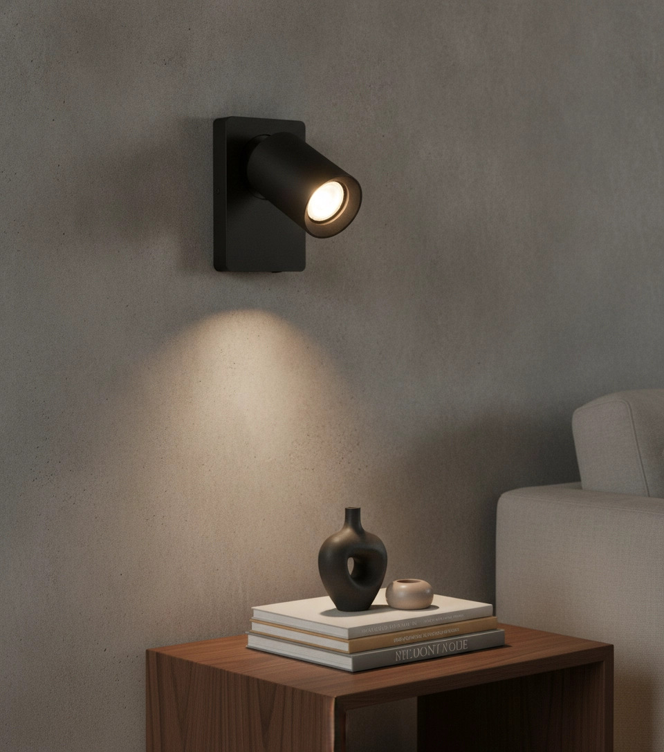 Wandlamp Megano zwart