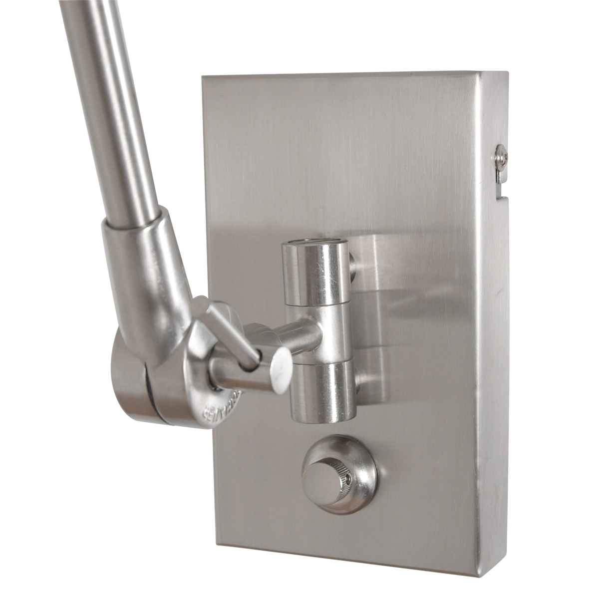 Wand Leeslamp Prestige Chic RVS met 30cm taupe lampenkap Steinhauer 8712746145779