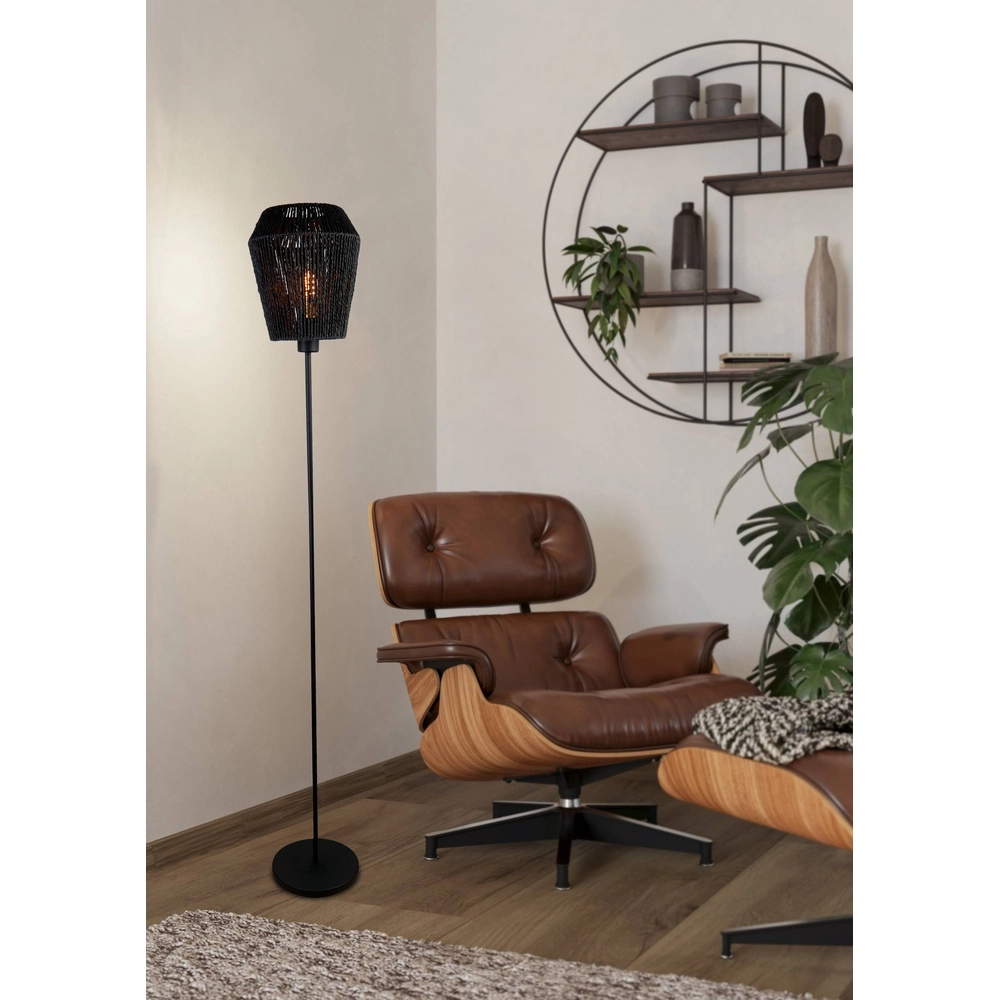 Touw vloerlamp Persley Ø 22cm - zwart Eglo 9002759441081