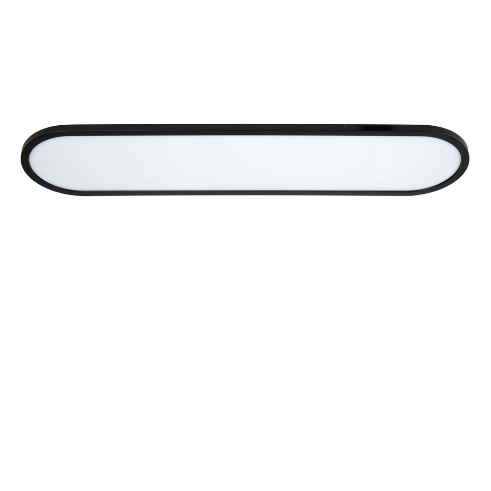 Ovale plafonniere Elly zwart 36W