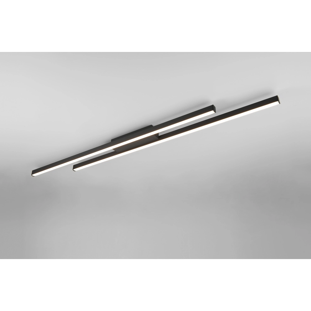 Plafondlamp Odio zwart Trio 4017807612554