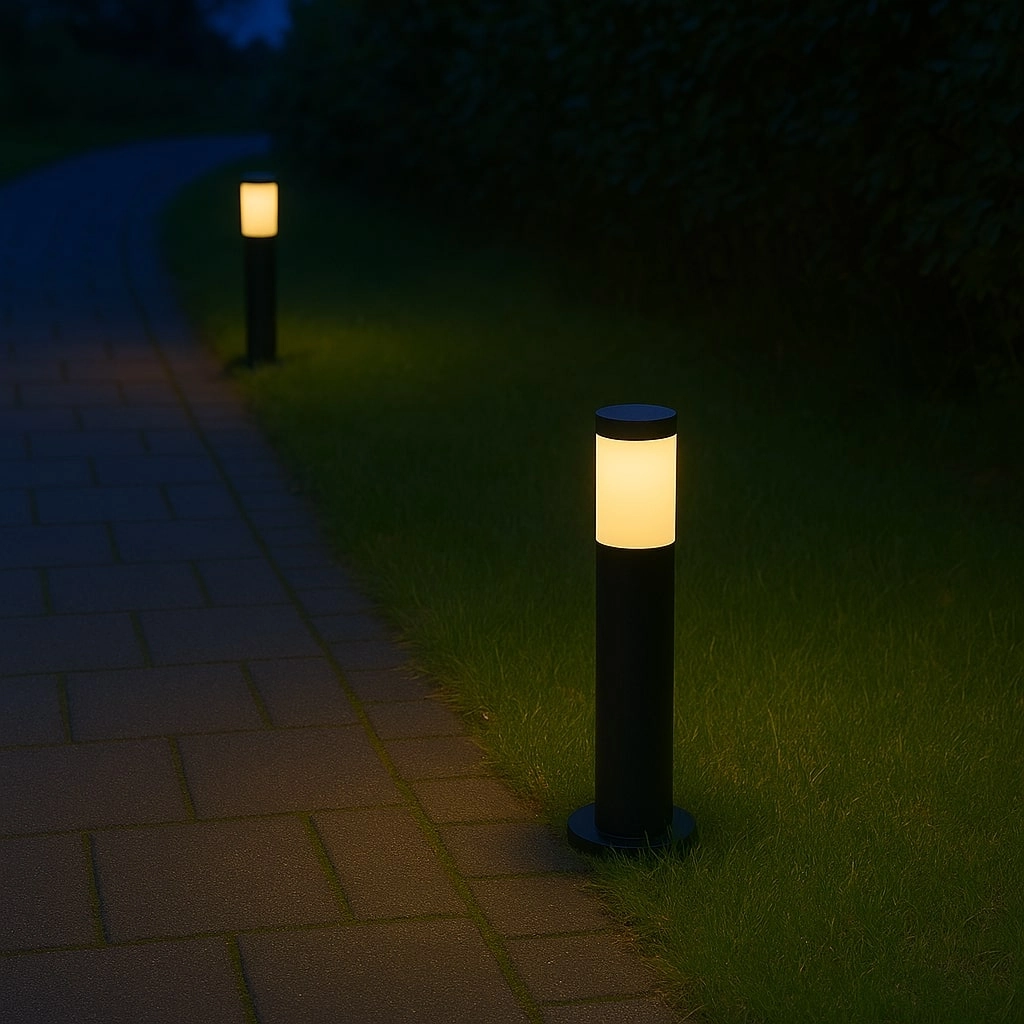 Staande buitenlamp zwart Manila 45cm - zwart Lyora 5903002033838