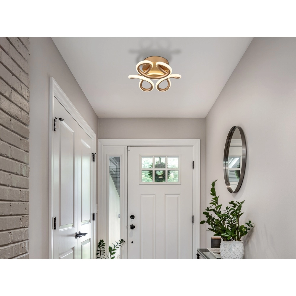 Champagne plafondlamp Melisand uniek Globo 9007371509348