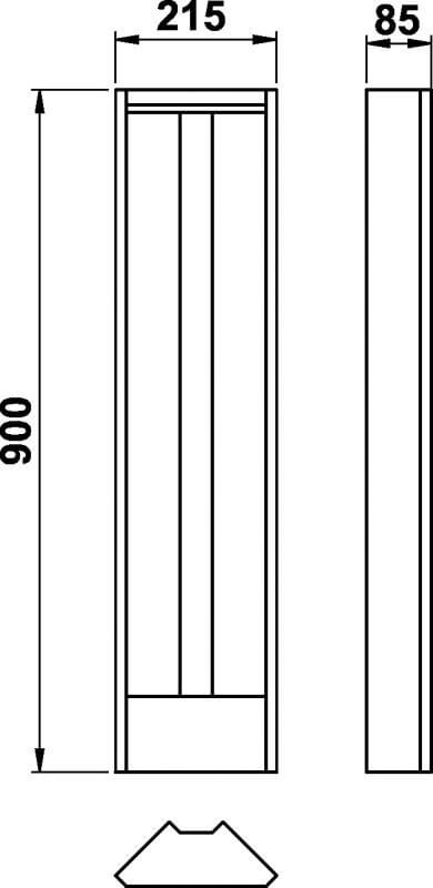 Buitenverlichting tuinpad Tiron antraciet Albert 4007235222791